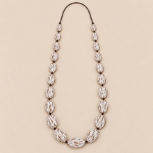 Castaway Meadow Layers Look - White Coconut Palm Wood Jewellery Set - alternate image 1