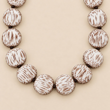 Castaway Lucy and Disc Look - White Coconut Palm Wood Jewellery Set - alternate image 2