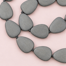 Shady Grey Stephanie Flat Drops Long Wooden Necklace - alternate image 3