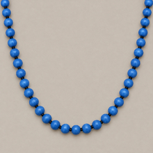 Denim Blue Single Lady Long Wooden Necklace - alternate image 3