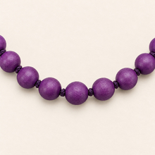 Plum Single Lady Long Wooden Necklace - alternate image 3