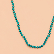 Turquoise Single Lady Long Wooden Necklace - alternate image 3