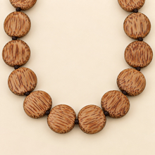 Natural Coconut Palmwood Lucy Short Round Necklace - alternate image 3