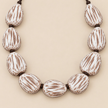 White Coconut Palmwood Riverstones Short Necklace - alternate image 3