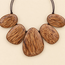 Natural Coconut Palmwood Xena Short Shapes Necklace - alternate image 3