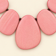 Dusty Pink Xena Short Wooden Shapes Necklace - alternate image 3