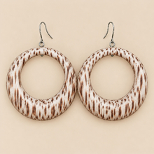 Castaway Xena and Hoop Look - White Coconut Palm Wood Jewellery Set - alternate image 3