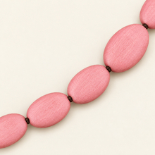 Dusty Pink Ophelia Long Graduated Wooden Ovals Necklace - alternate image 3