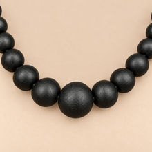 Black Grace Graduated Spheres Short Wooden Necklace - alternate image 1