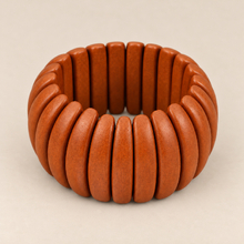 Suede Wooden Elastic Viva Bracelet - alternate image 4