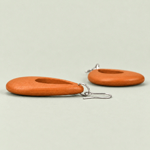 Turmeric Cut Out Drop Wooden Earrings - alternate image 4