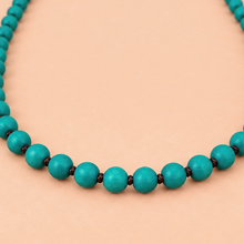 Turquoise Single Lady Long Wooden Necklace - alternate image 4
