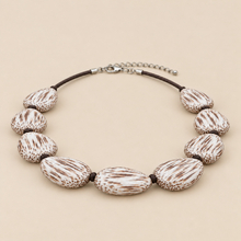White Coconut Palmwood Riverstones Short Necklace - alternate image 4