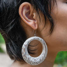 Castaway Xena and Hoop Look - White Coconut Palm Wood Jewellery Set - alternate image 6