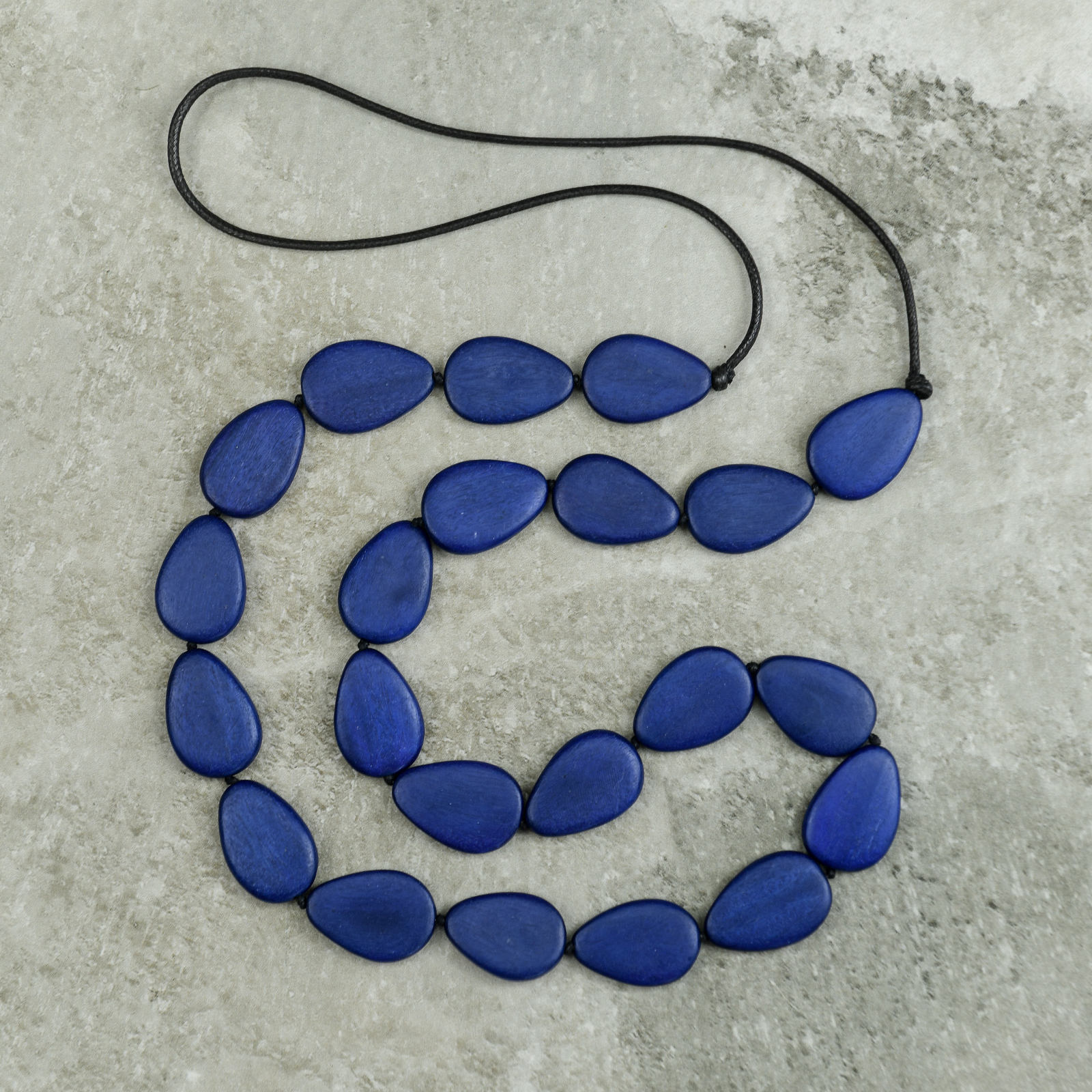 Blue Zeba Long Necklace | Beautiful necklaces, Chalcedony stone, Long  necklace
