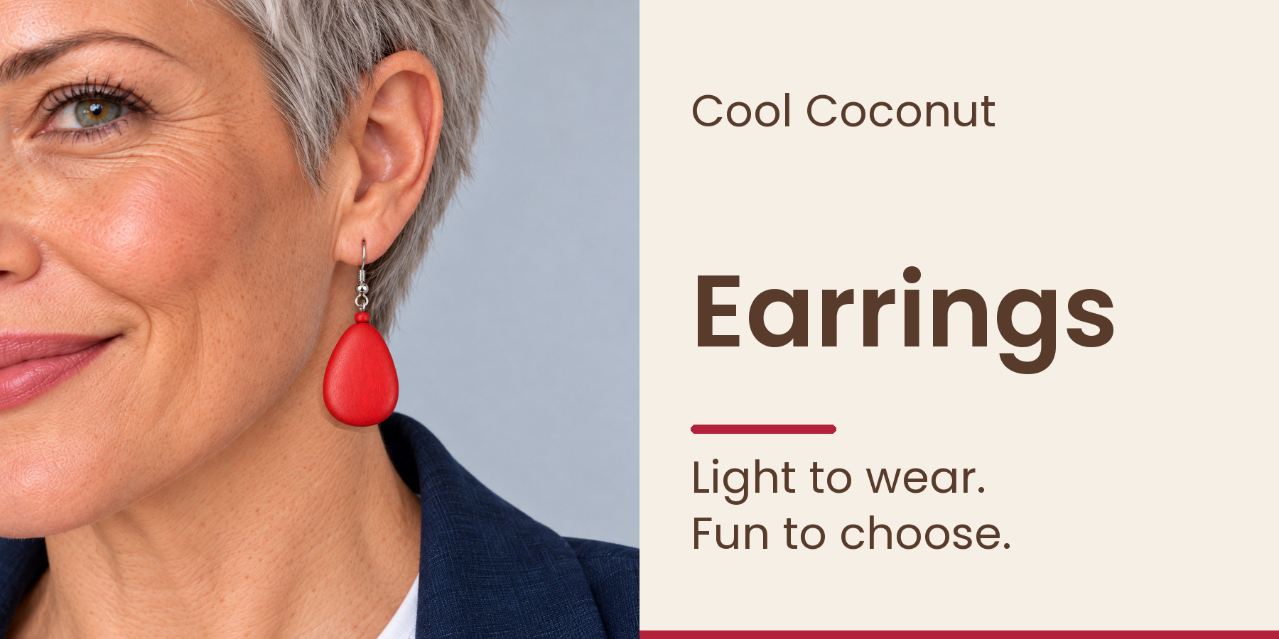 Earrings Kate Red