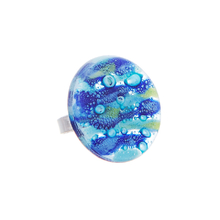 Blues Stripes Round Ring