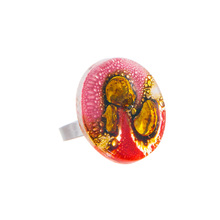 Red White Pink Round Ring