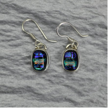 Dichroic Glass Earrings
