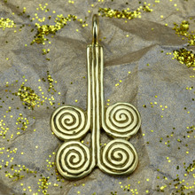 Espiral Narino Precolombino Gold Pendant
