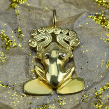 Rana Tairona Precolombino Gold Pendant