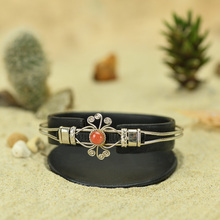 Carnelian with Alpaca Inca Bracelet