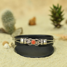 Carnelian with Alpaca Inca Bracelet
