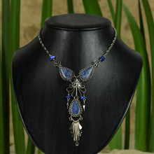 Lapiz Lazuli and Alpaca Inca Necklace