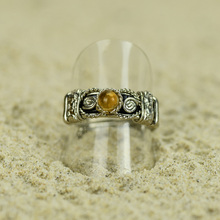 Amber and Alpaca Inca Ring