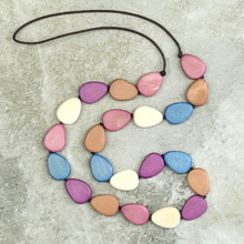 French Silk Stephanie Flat Drops Long Necklace