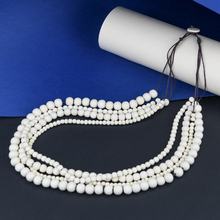 Bleach White Bella 4 Strand Wooden Necklace