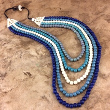 Sorrento Kirra 5 Strand Wooden Necklace