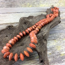Suede Journey Beads Long Necklace