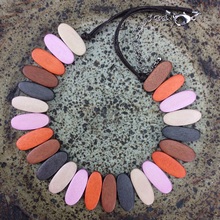 Honeycomb Ipanema Short Wooden Necklace