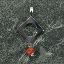 Peruvian Silver Pendant with Spondylus Bead