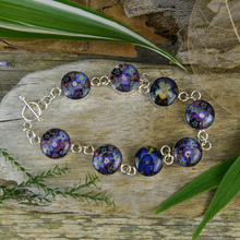 Purple Mexican Flowers Round Bracelet