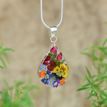 Garden Mexican Flowers Drop Medium Necklace