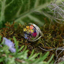 Garden Mexican Flowers Round Ring