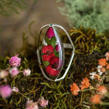 Red Mexican Flowers Seed Ring