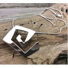 Geo Mexican Silver Necklace