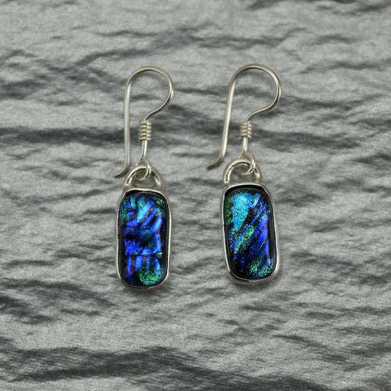 Dichroic Glass Earrings