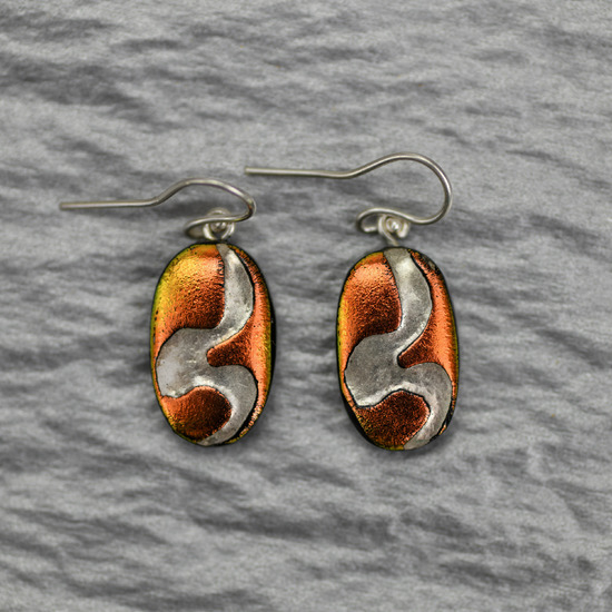 Dichroic Glass Earrings