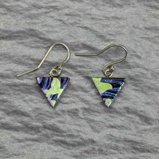 Dichroic Glass Earrings