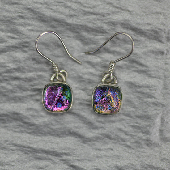 Dichroic Glass Earrings