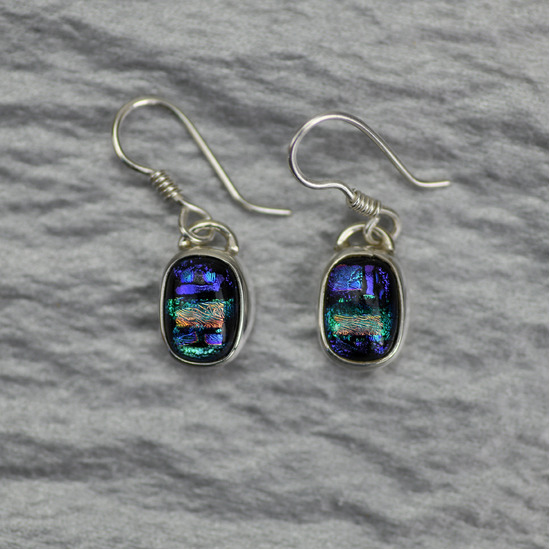 Dichroic Glass Earrings