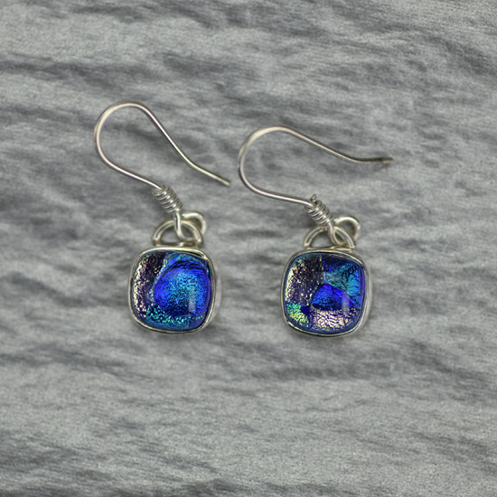 Dichroic Glass Earrings