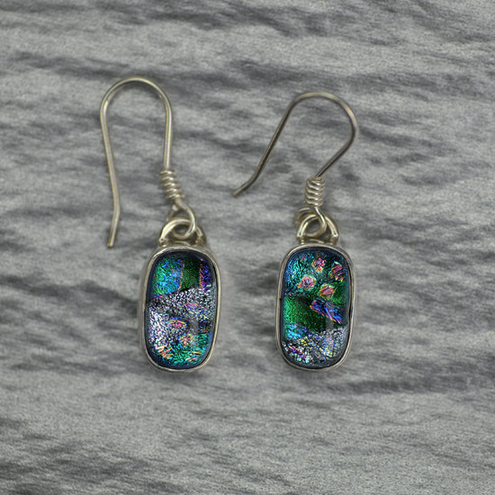 Dichroic Glass Earrings