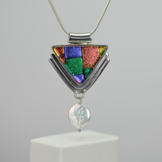 Dichroic Glass Pendant Only