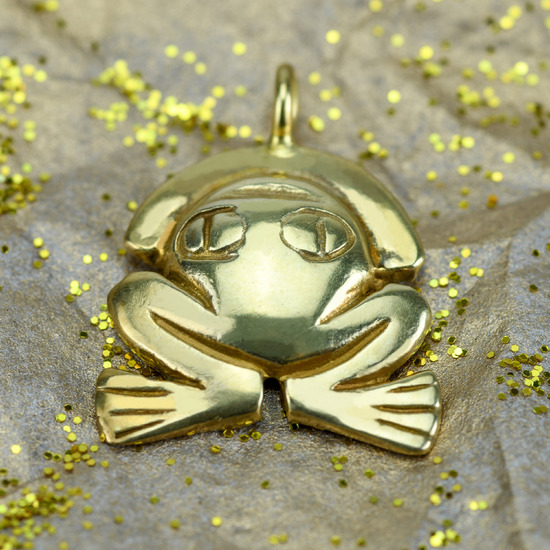 Rana Tairona Precolombino Gold Pendant