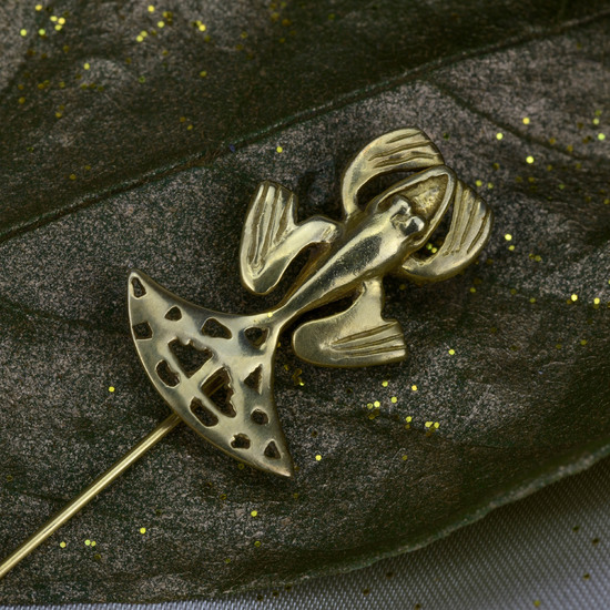 Rana Tairona Precolombino Gold Pin